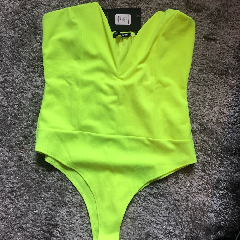 Lime bodysuit (L)